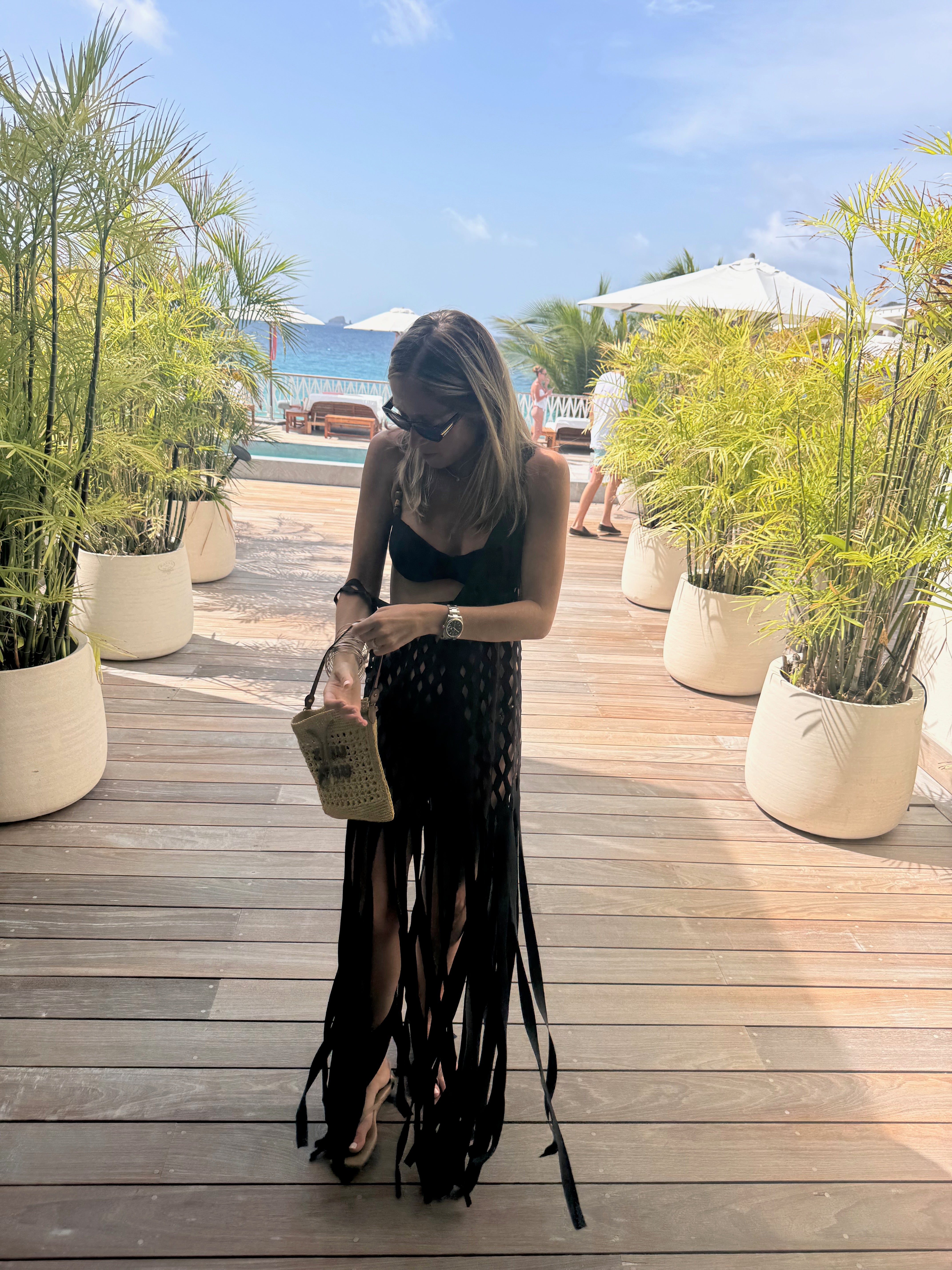What I Wore to Lunch at Cheval Blanc St. Barths