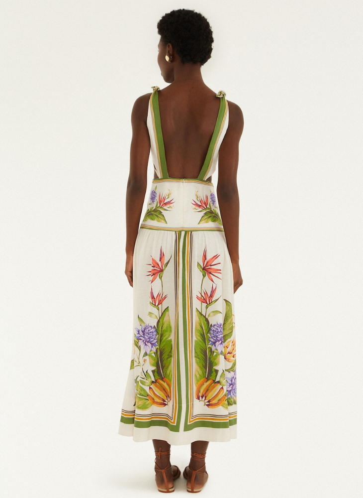Tropical Scarf Maxi