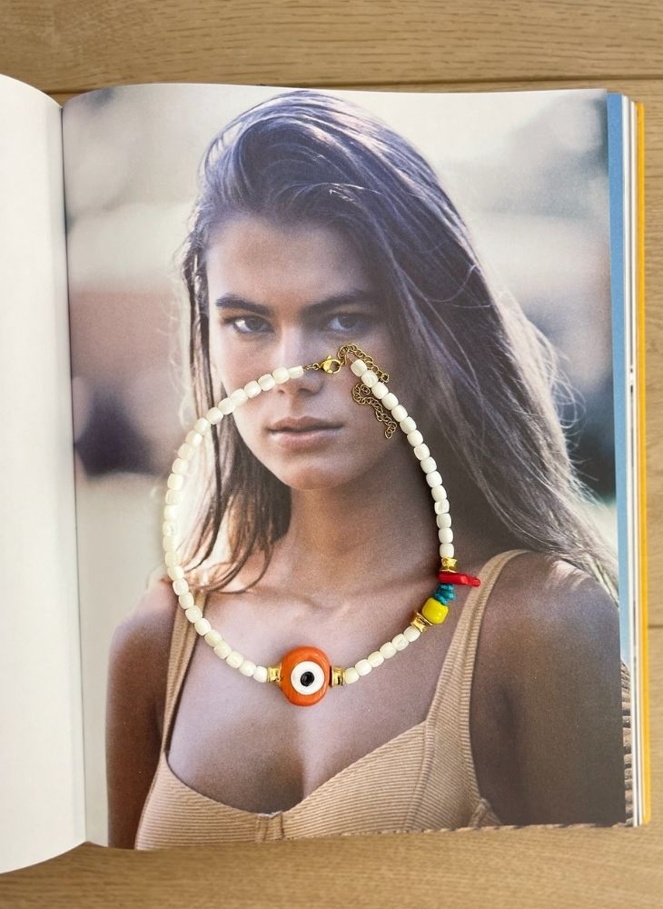 Evil Eye Pearl Necklace