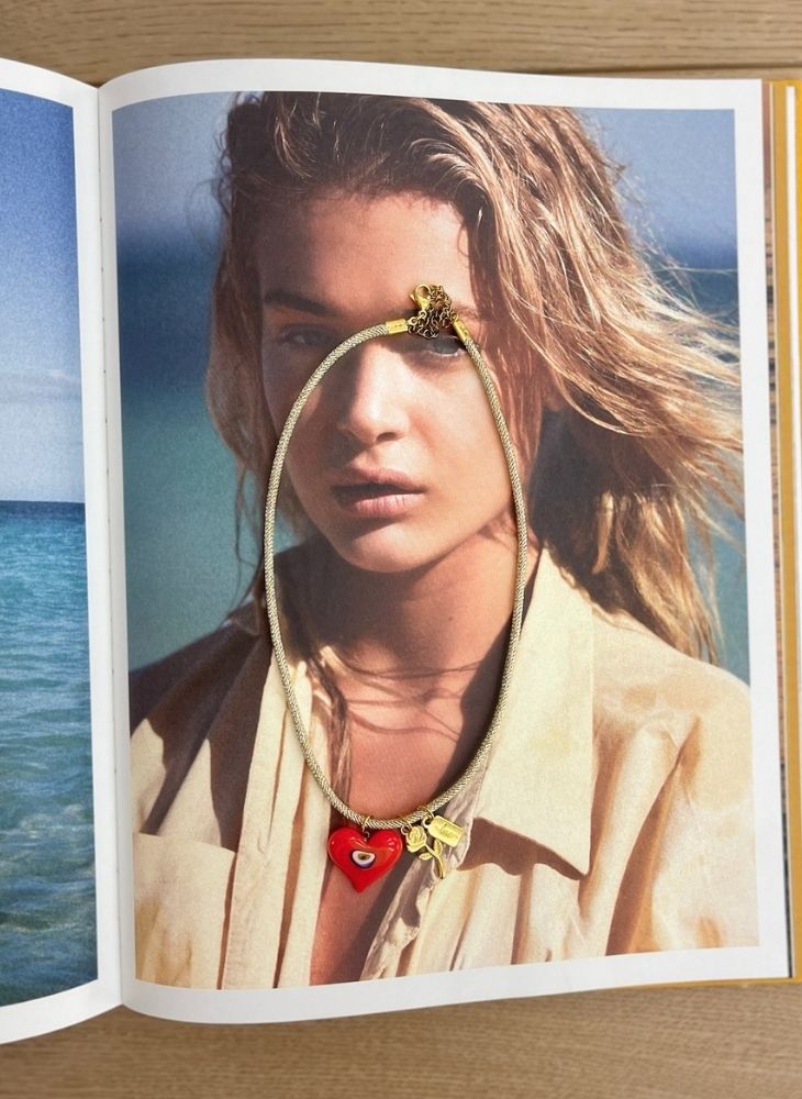 Heart Gold Cord Necklace