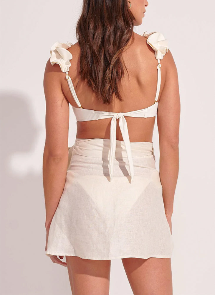 Minifalda con lazo maxi