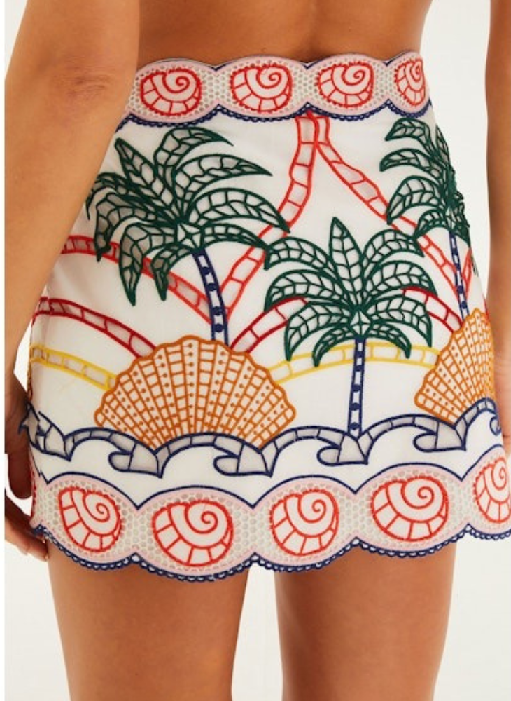 Tropical Graphic Skirt