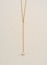 Dainty Pearl Lariat