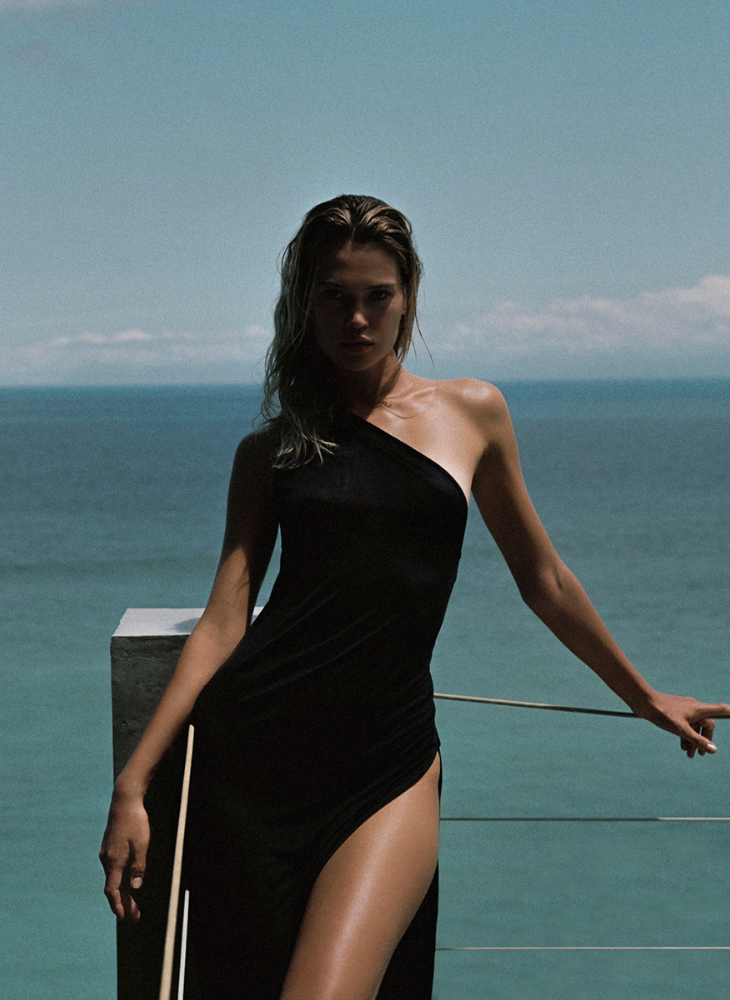 Silk One-Shoulder Dress