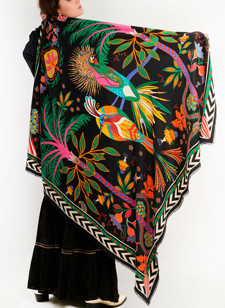 Magic India Large Scarf