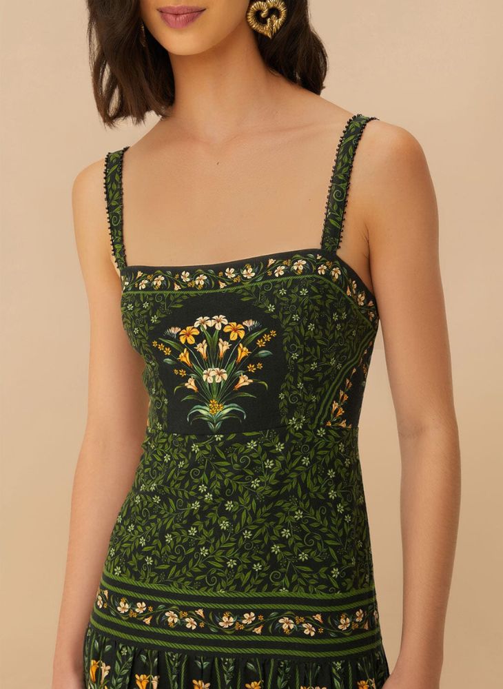 Flowers Arch Maxi Dress