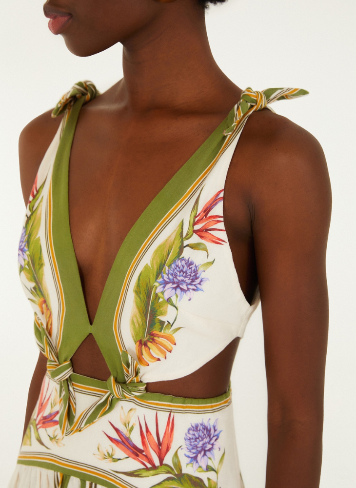 Tropical Scarf Maxi