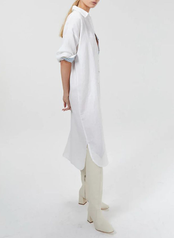Island Linen Midi Dress