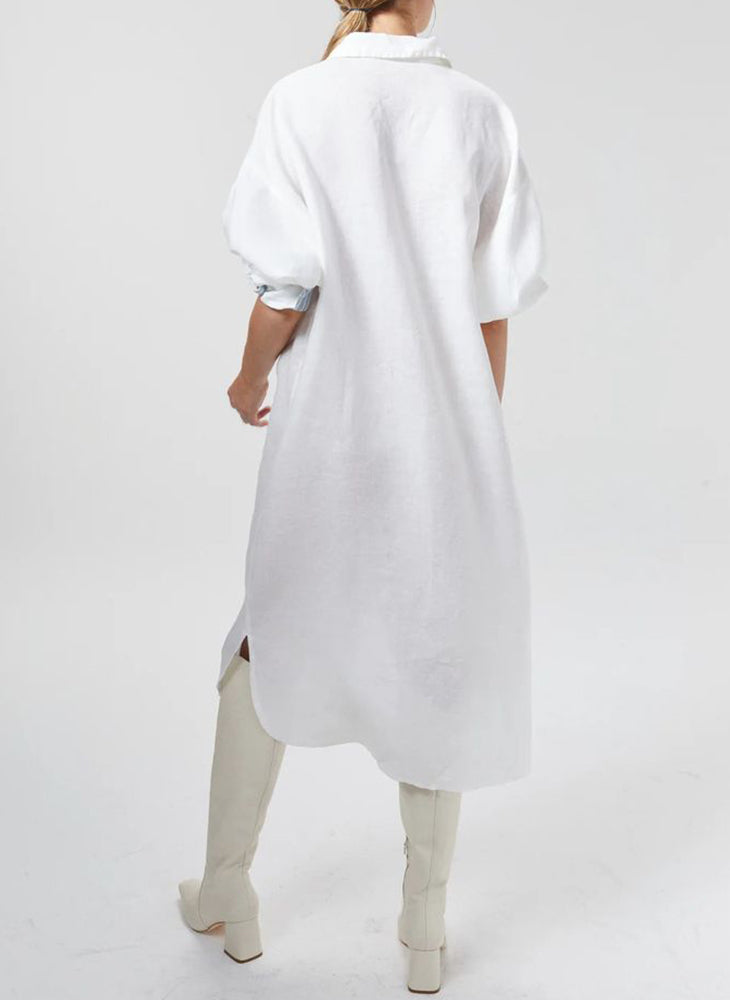 Island Linen Midi Dress