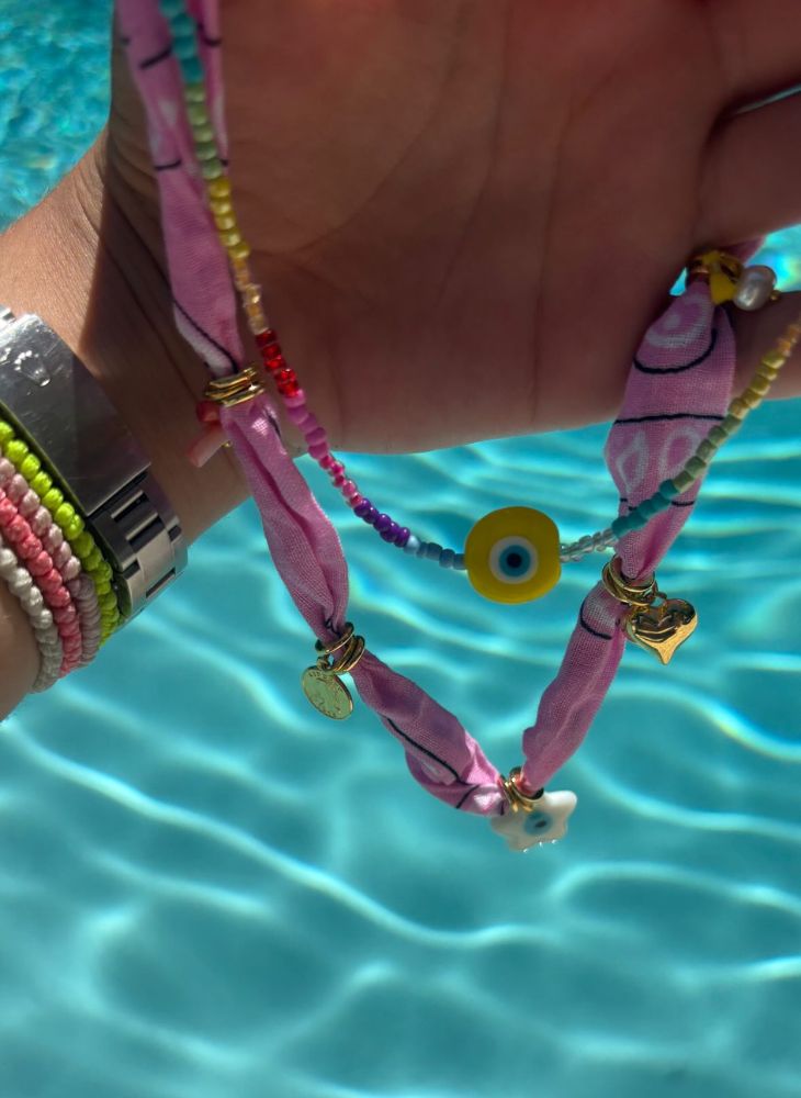 Rainbow Evil Eye Necklace