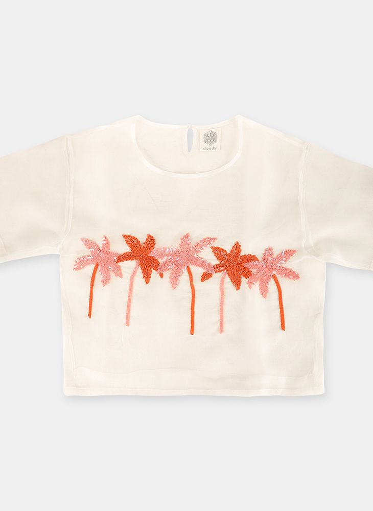 Palm Tree Organza T-shirt
