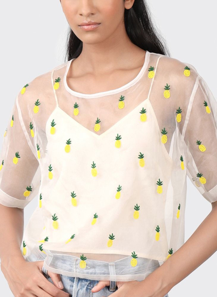 Pineapple Organza T-shirt