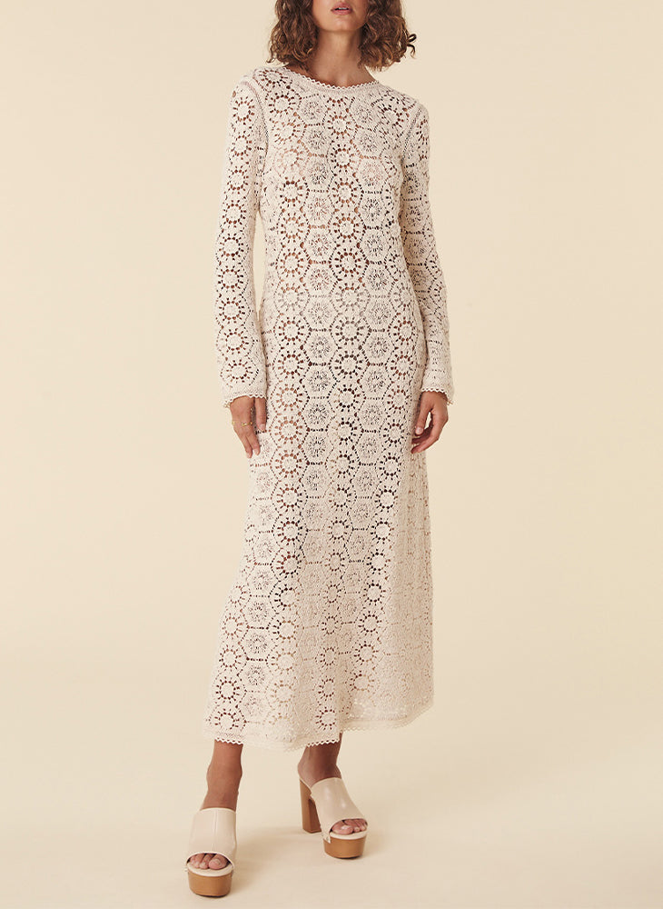 Helena Crochet Lace Gown | Nic del Mar