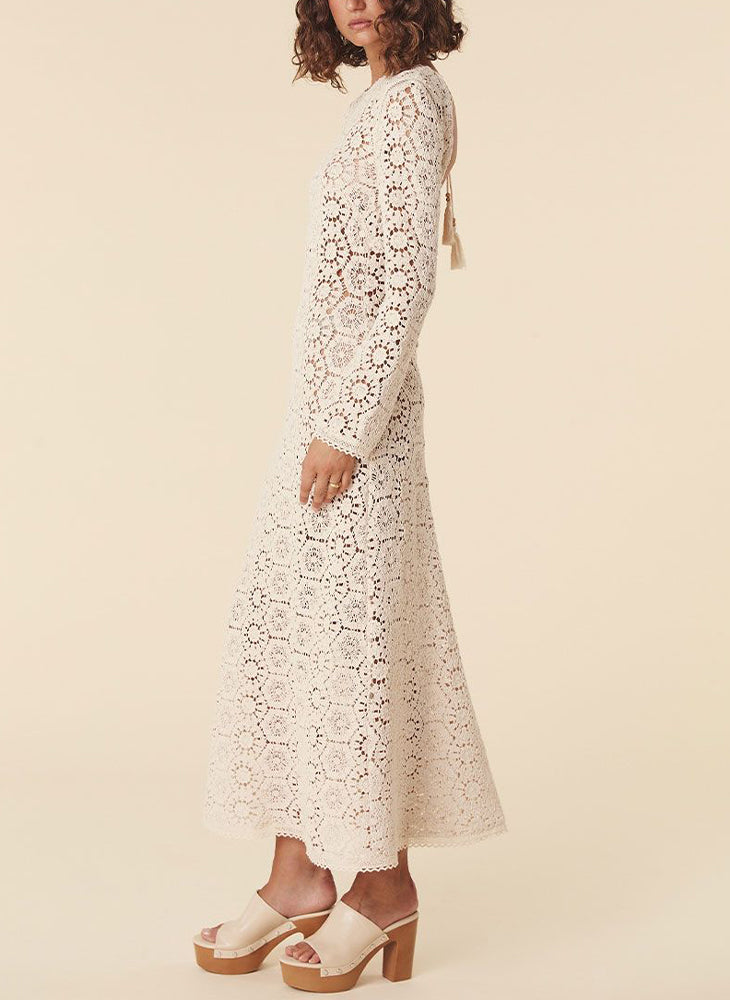 Helena Crochet Lace Gown