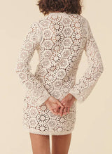 Helena Crochet Mini Dress